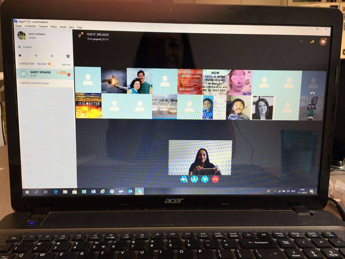 max per Skype teaching live